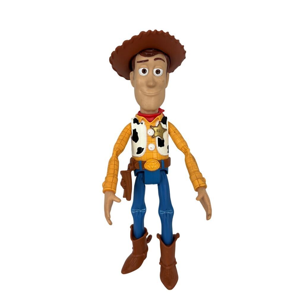 Sheriff Woody Talking Doll Toy Story 8" Plastic Figure Hat Mattel Disney Works
